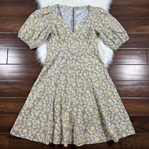 Rebecca Taylor La Vie Size Large Chamomile Margeaux Meadow‎ Poplin Dress